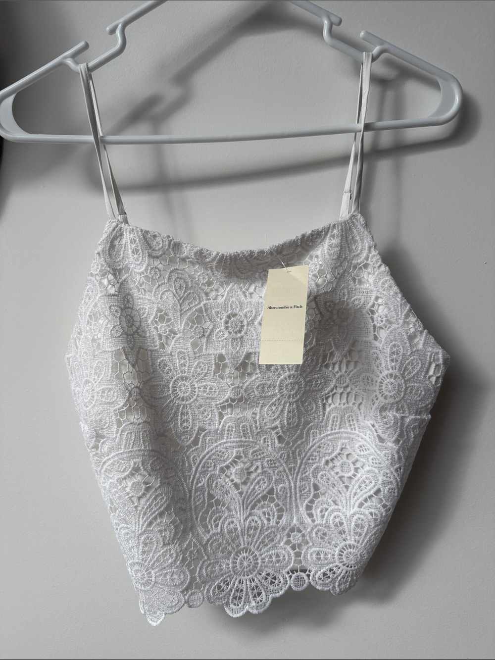 Abercrombie & Fitch White Floral Lace top
